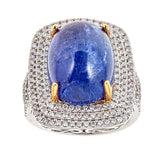 Tanzanite & Diamond 14K White Gold Ring