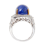 Tanzanite & Diamond 14K White Gold Ring