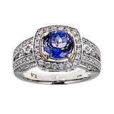Tanzanite & Diamond 14K White Gold Ring