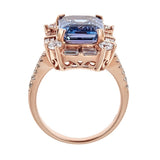 Tanzanite & Diamond 14K Gold Ring