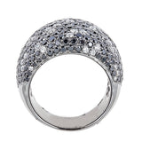 Zoccai Black & White Diamond 18K White Gold Ring