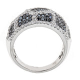 Natalie K. Black & White Diamond 14K White Gold Ring