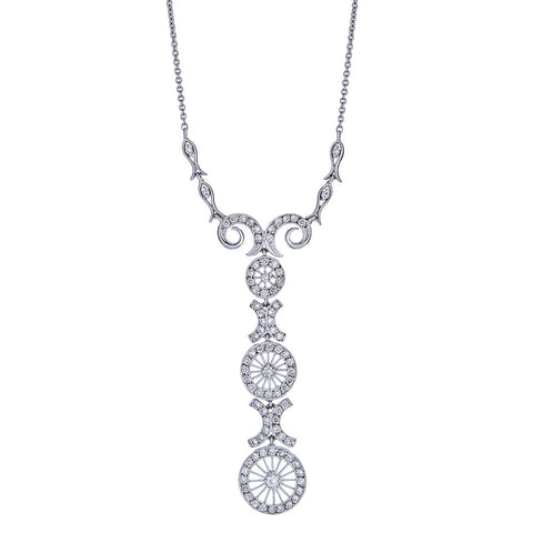 18k White Gold and Diamonds Necklace