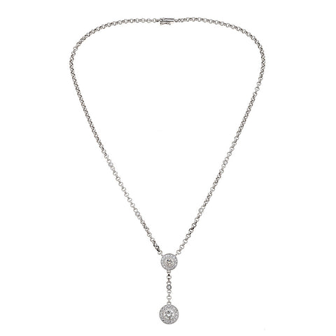 18k White Gold and Diamond Neklace