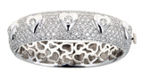 18k White Gold and Diamonds Bracelet
