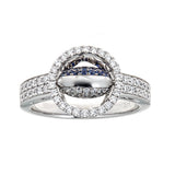Simon G. Sapphire & Diamond Flip Dual Face Ring