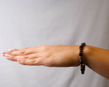 Designer Bead Bracelet with Dimond Pavé and Black Onyx Beads