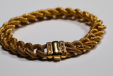 Designer Fancy Link Bracelet with Dimond Pavé Closure.