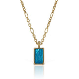 Paraiba Blue Pendant in 18K Yellow Gold