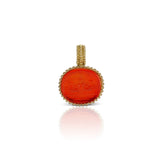 Orange Pendant in 18K Yellow Gold