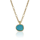 Paraiba Blue Pendant in 18K Yellow Gold